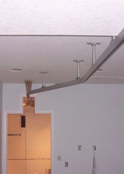 Ceiling Track Patient Lifter Bedroom to Bathroom Application
