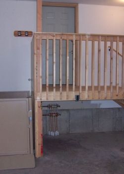 Residential VPL in garage shown in down position