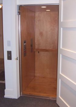 Home Elevator with maple interior