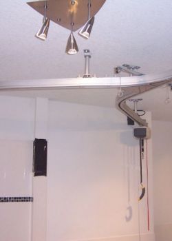Ceiling Track Patient Lifter Bathroom Application to Shower, Toilet and Whirlpool